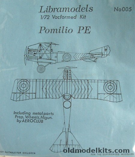 Libramodels 1/72 Pomilio PE - Bagged, 005 plastic model kit